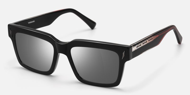 Razor - Dark Rimmed Mirror Sunglasses | Vooglam