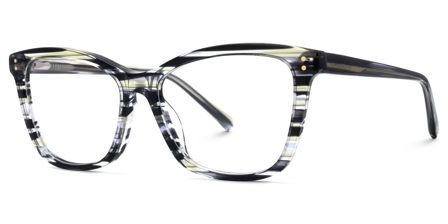 Lalage - Butterfly Pattern Eyeglasses | Vooglam Front View