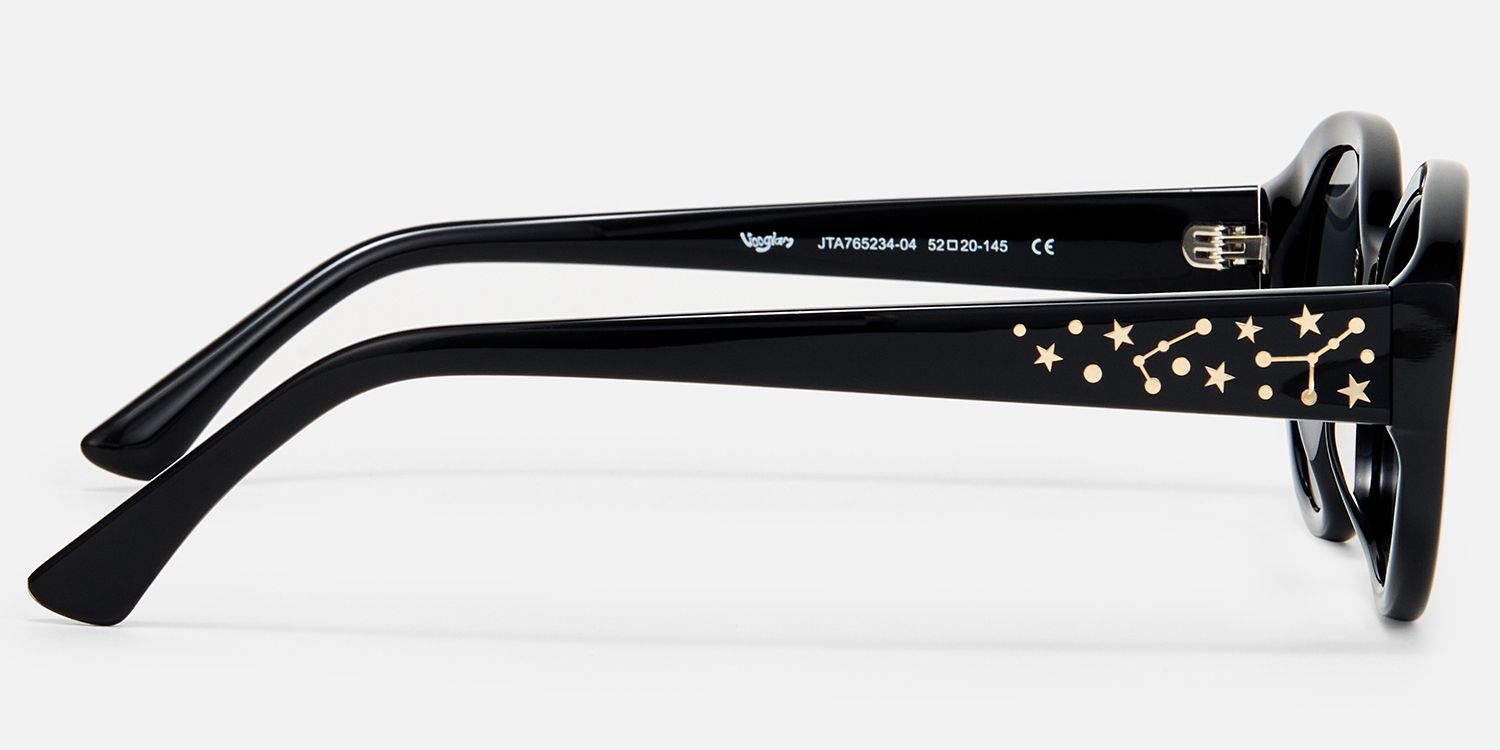 Starlust - Oval Black Sunglasses product detail 3