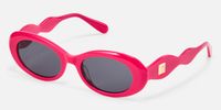 Royale - Oval Pink Sunglasses | Vooglam Front View