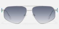 Solara - Aviator Silver Sunglasses | Vooglam Angle View