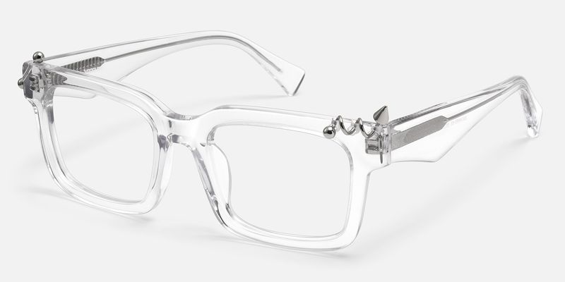Spike - Rectangle Transparent Eyeglasses
