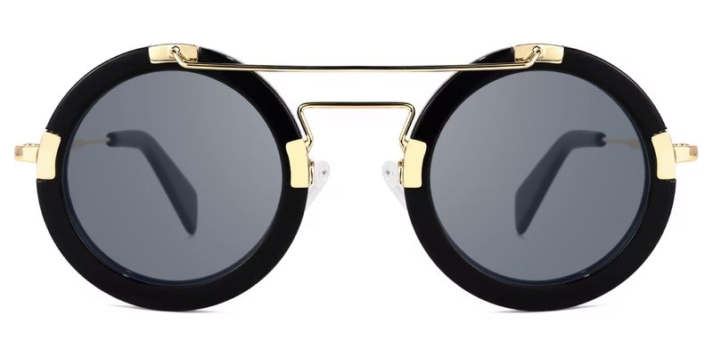 Perkins - Aviator Black Sunglasses