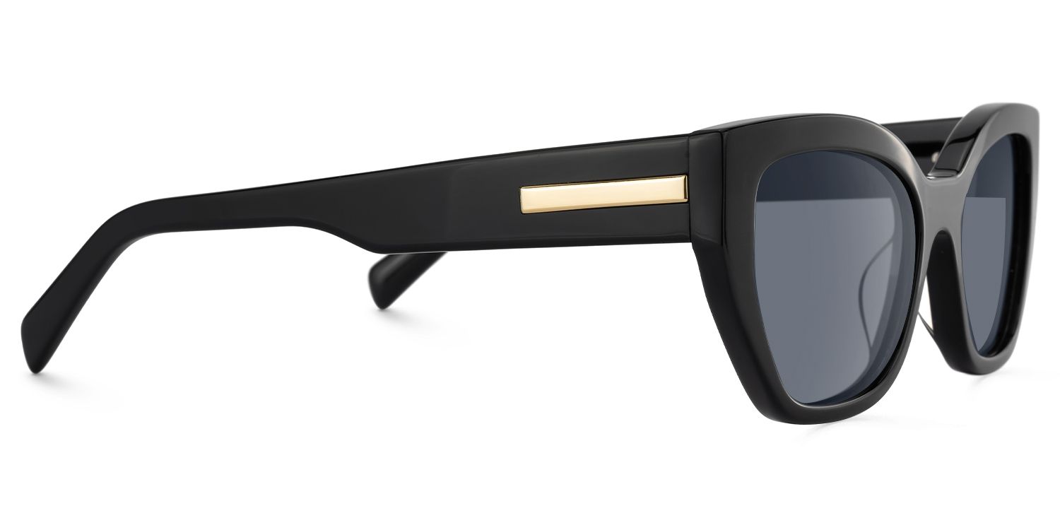 Drift - Cat Eye Black Sunglasses | Vooglam 4