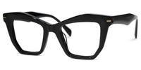 Sheldon - Geometric Black Eyeglasses | Vooglam Front View