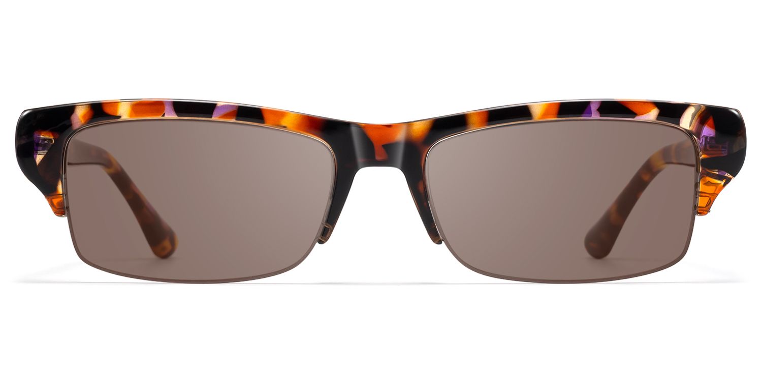 Kairo - Tortoise Semi Rimless Sunglasses | Vooglam Product Details 1