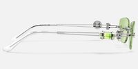 The Utilitarian - Oval Silver Sunglasses | Vooglam Side View