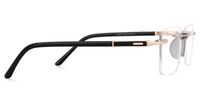 Falcon - Rectangle Gold Eyeglasses | Vooglam