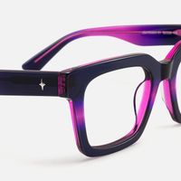 Loop - Square Two-tone Eyeglasses | Vooglam Design Details