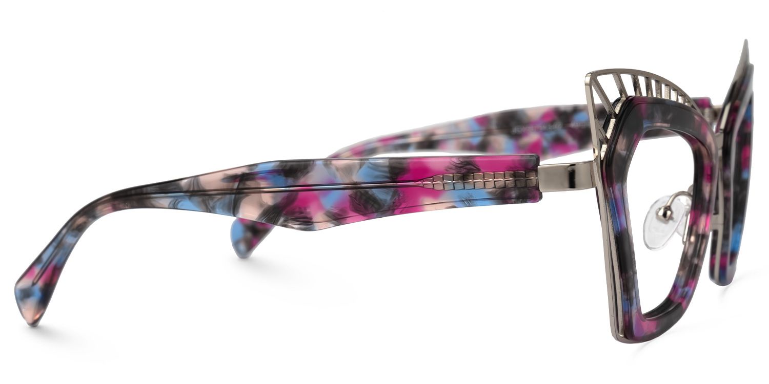Deiter - Cat Eye Floral Eyeglasses by Vooglam - Product View 4