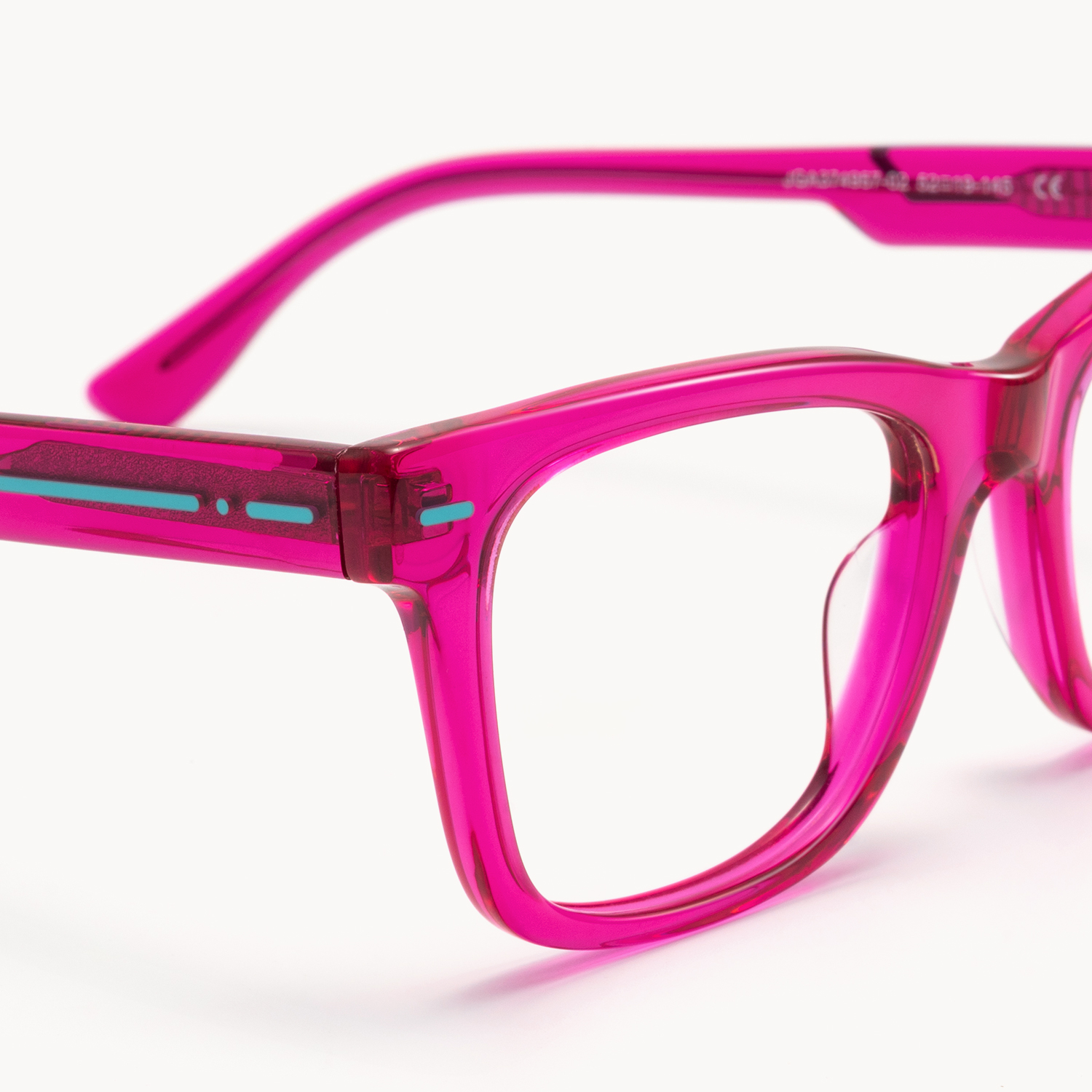 Ether - Square Purple Eyeglasses - 7