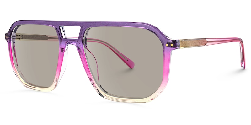 Liam - Aviator Purple Sunglasses