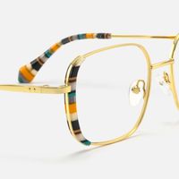 Milana - Square Black Eyeglasses | Vooglam Design Details