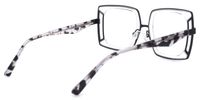 Electelm - Square Black/Crystal Eyeglasses | Vooglam Side View
