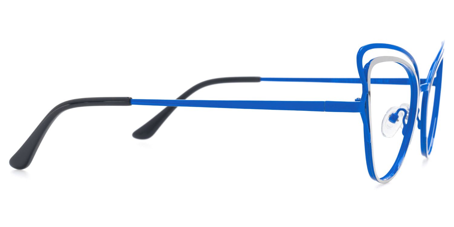 Elki - Cat Eye Blue Eyeglasses | Vooglam 4