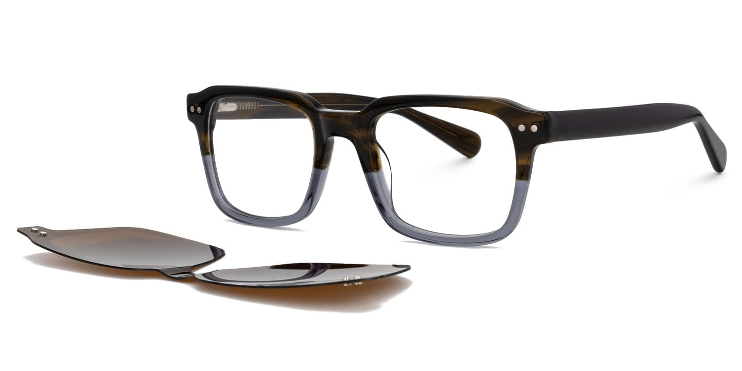 Nafisa - Rectangle Brown Sunglasses | Vooglam 6