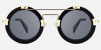 Perkins - Aviator Black Sunglasses | Vooglam Angle View