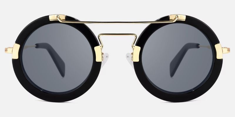 Perkins - Aviator Black Sunglasses