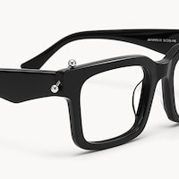 Spike - Rectangle Black Eyeglasses - 7