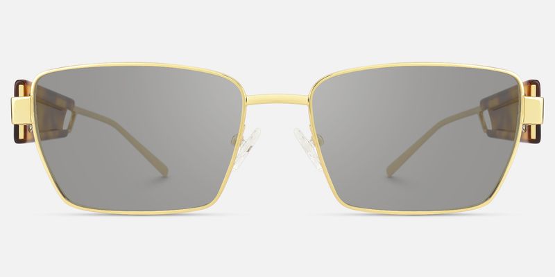 Rogue - Rectangle Gold Sunglasses | Vooglam