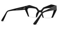 Aeneas - Cat Eye Black Eyeglasses | Vooglam Side View
