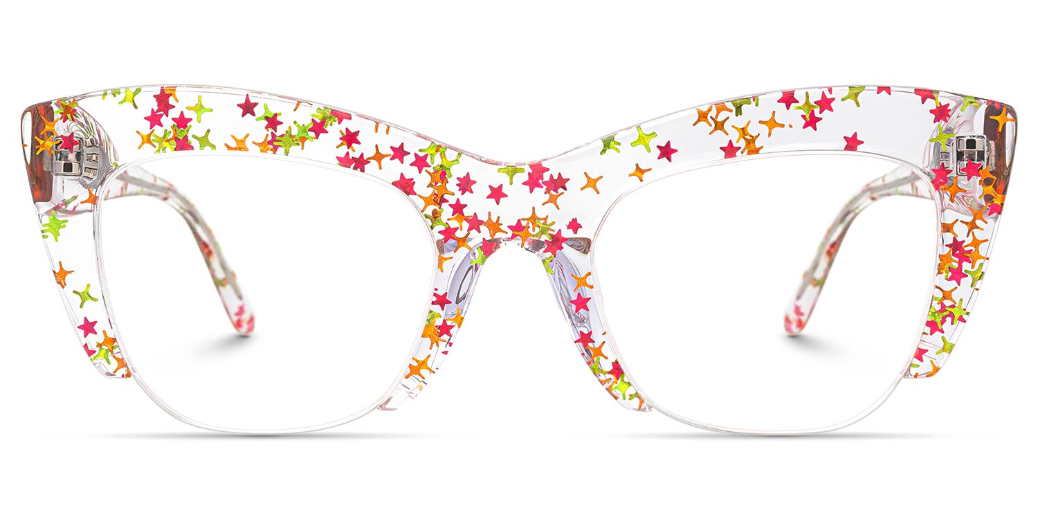 Algernon - Cat Eye Multicolor Eyeglasses by Vooglam - Angle View