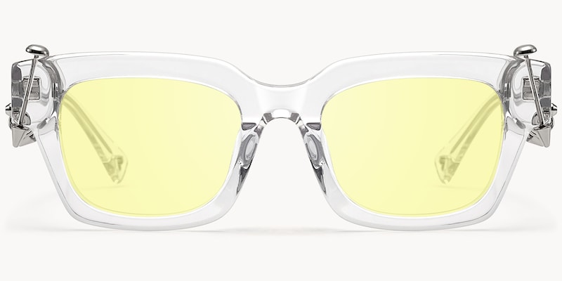 Sabrina - Rectangle Crystal Sunglasses