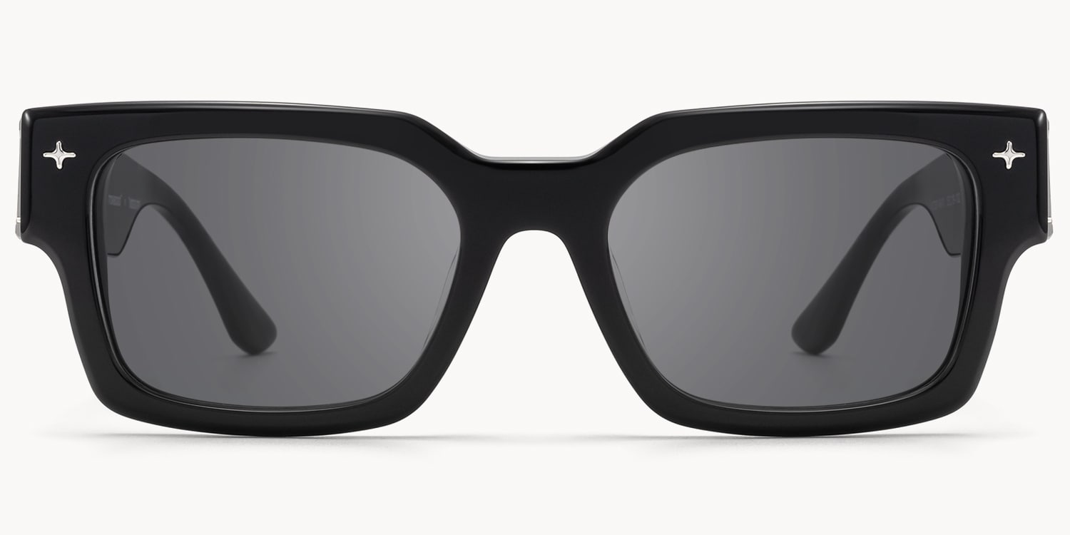 The Programmer - Rectangle Black Sunglasses - 1