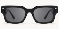 The Programmer - Rectangle Black Sunglasses - 1
