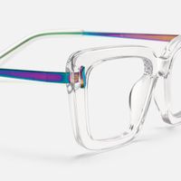 Nebula - Rectangle Transparent Eyeglasses | Vooglam Design Details