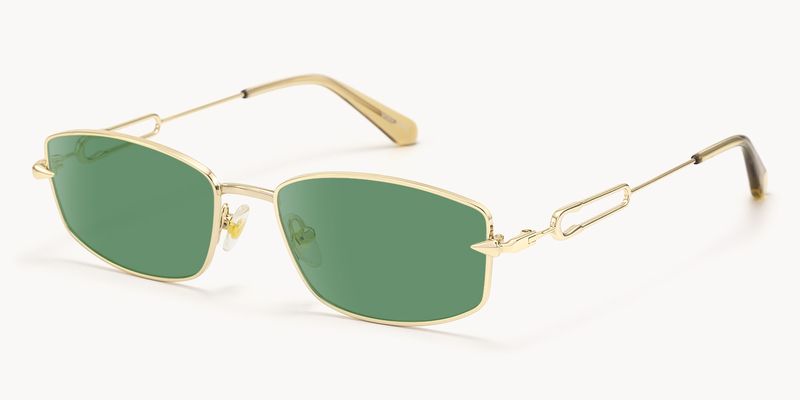 Bladework - Rectangle Gold Sunglasses