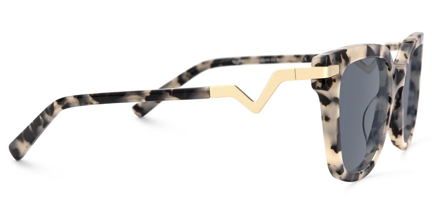 Natala - Rectangle Tortoise Sunglasses | Vooglam 4