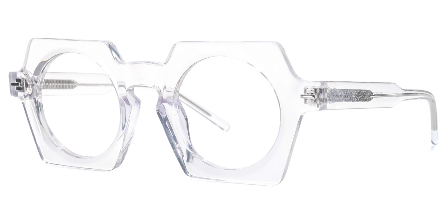 Eliphalet - Geometric Crystal Eyeglasses | Vooglam Front View