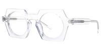 Eliphalet - Geometric Crystal Eyeglasses | Vooglam Front View