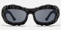 The Geologist - Black Marble Sunglasses | Vooglam Angle View