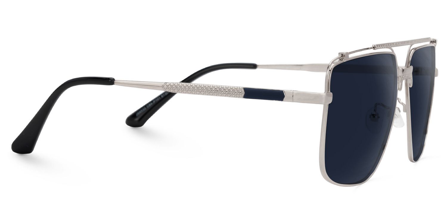 Kaholo - Aviator Silver Sunglasses | Vooglam 4