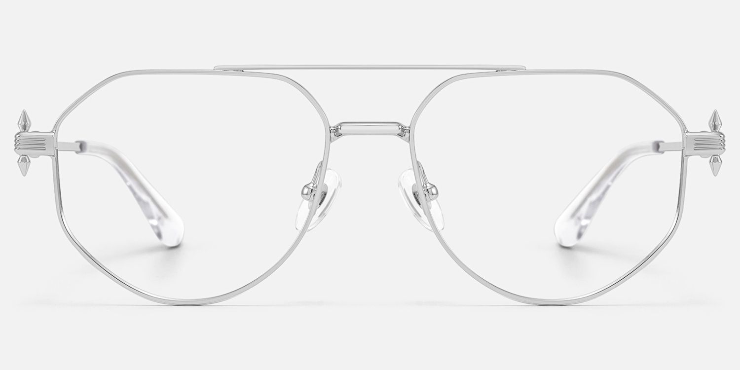 Aegis - Aviator Silver Eyeglasses product detail 2