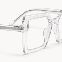 Eilis - Square Crystal Eyeglasses - 5
