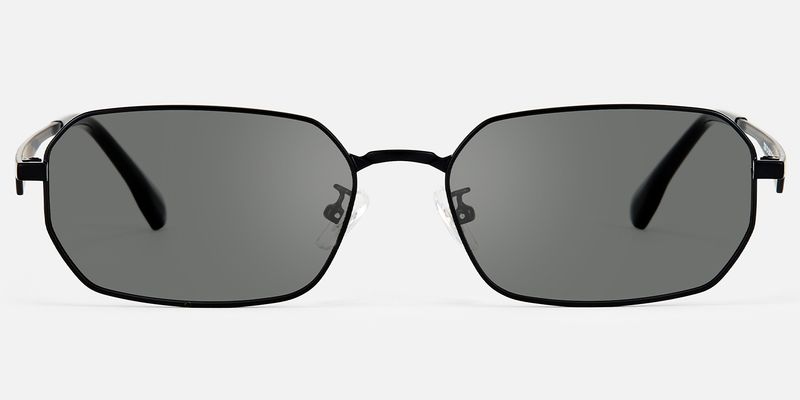 Aether - Geometric Black Sunglasses