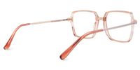 Elouan - Square Champagne Eyeglasses | Vooglam Side View