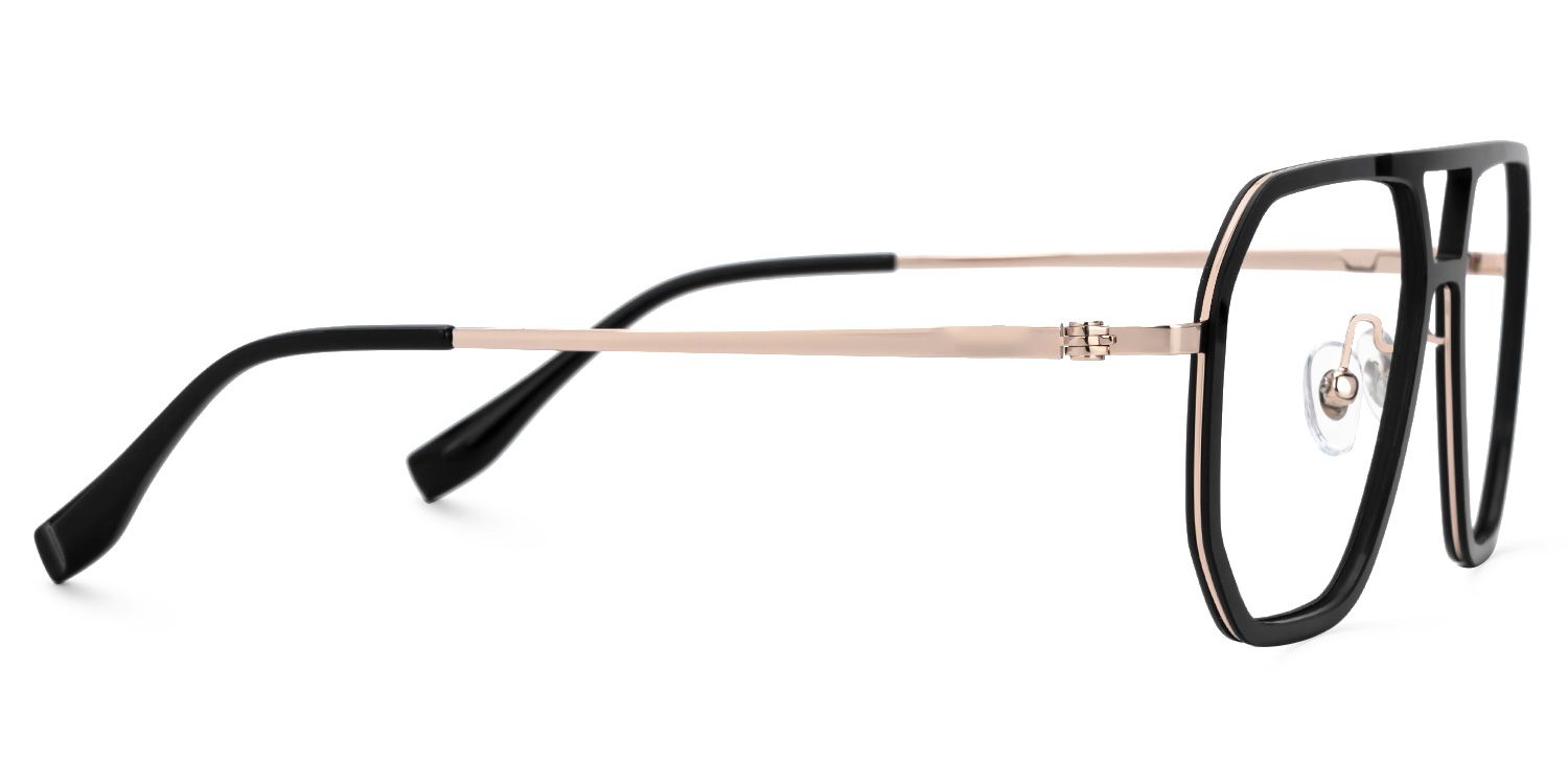 Galdesa - Aviator Black Eyeglasses | Vooglam 4