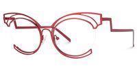 Maggie - Cat Eye Red Eyeglasses | Vooglam Front View