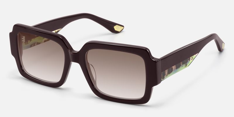 Axis - Burgundy Gradient Tint Sunglasses | Vooglam