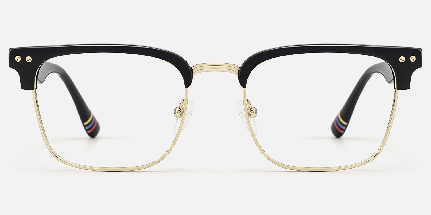 Preppy - Rectangle Black Eyeglasses product detail 2