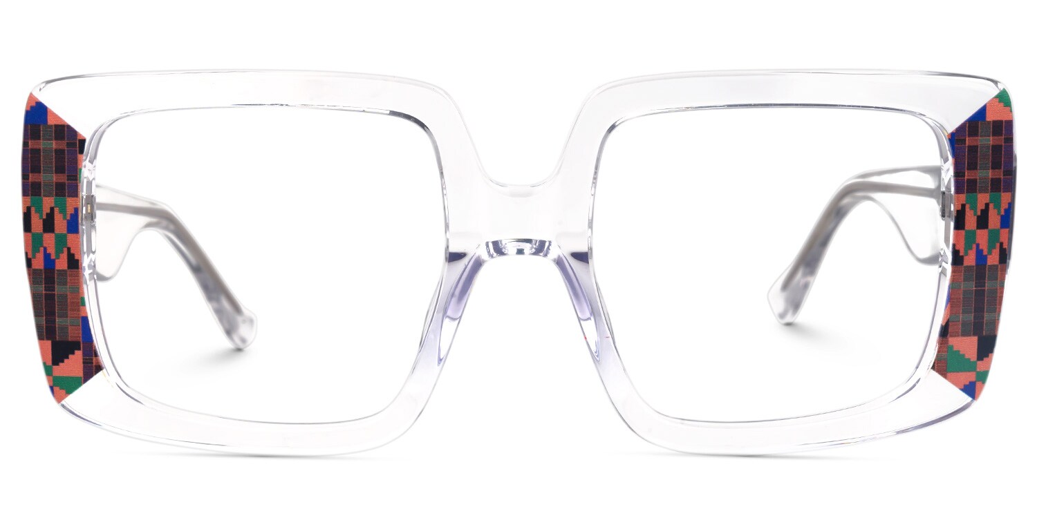 

Dempsey - Rectangle Crystal Eyeglasses