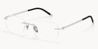 Glaze - Rectangle Silver Eyeglasses - 2