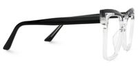 Istas - Square Crystal/Black Eyeglasses | Vooglam 