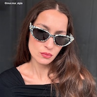 As If - Cat Eye Pattern Sunglasses - 8