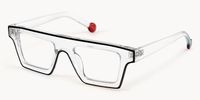 Treva - Bold Clear Glasses with Black Outline