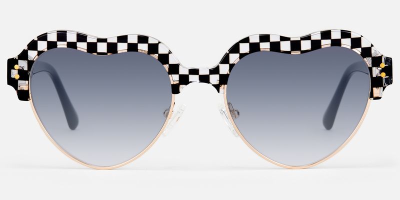 Hannah - Heart Pattern Sunglasses